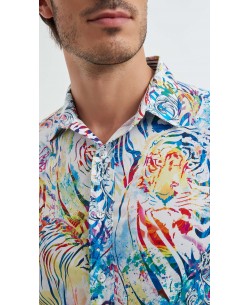 ENZO-117-09 Chemise collection "PREMIUM" en Digital prints