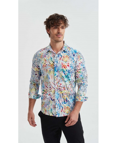 ENZO-117-09 Chemise collection "PREMIUM" en Digital prints