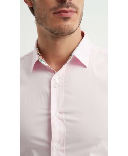 ENZO-118-08 Cotton shirt - Pink