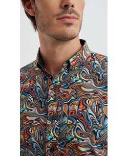 ENZO-119-07 Chemise collection "PREMIUM" en Digital prints