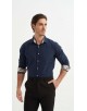 1506234-4 Chemise marine carreaux TARTAN coupe confort