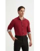 1506234-5 Chemise bordeaux carreaux TARTAN coupe confort
