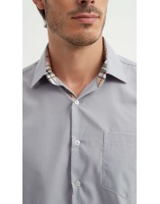 1506234-6 Chemise grise carreaux TARTAN coupe confort