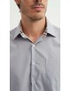 1506234-6 Chemise grise carreaux TARTAN coupe confort