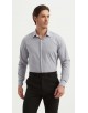 1506234-6 Chemise grise carreaux TARTAN coupe confort