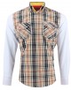 YE-1507016-1 Chemise grande taille à carreaux tartans du 2XL au 6XL