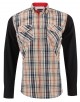 YE-1507016-2 Chemise grande taille à carreaux tartans du 2XL au 6XL