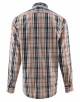 YE-1507029-1 Chemise double col grande taille à carreaux tartans du 2XL au 6XL