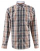 YE-1507029-1 Chemise double col grande taille à carreaux tartans du 2XL au 6XL