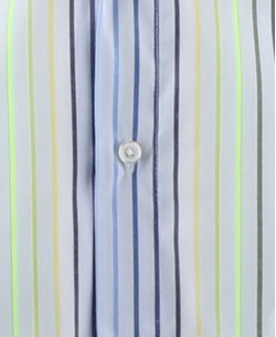 SLIM5154-5 Blue and green striped shirt slim fit