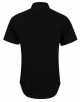 SLIM5301-10 Black sleeveless shirt slim fit