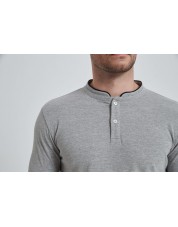 YE-8846-10 Polo gris col mao