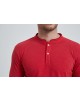 YE-8846-20 Polo rouge vintage col mao