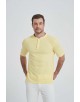 YE-8846-05 Polo jaune col mao