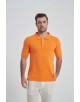 YE-8847-04 Polo orange coupe ajustée