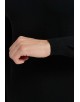 YE-6738-83 High zip neck black jumper with logo