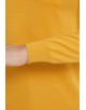 YE-6738-85 High zip neck mustard jumper with logo