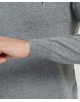 YE-6745-79 V-neck grey jumper with logo