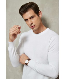YE-6801-6 White jumper in cotton