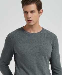 YE-6801-14 Dark grey jumper in cotton