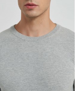 YE-6801-9 Silver grey jumper in cotton
