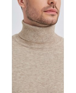 YE-6741-125 Beige turtle neck jumpers