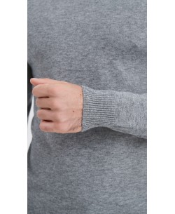 GT41-127 Pull gris 2XL au 5XL col roulé