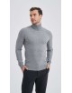 YE-6741-127 Pull col roulé gris