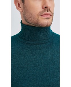 YE-6741-129 Sapin green turtle neck jumpers
