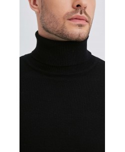 YE-6741-141 Black turtle neck jumpers