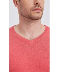 YE-6745-131 Pink "V" neck jumper
