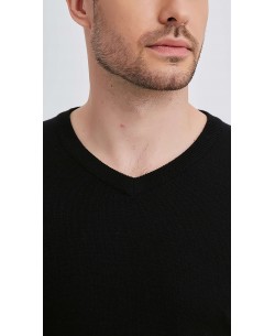 YE-6745-141 Black "V" neck jumper