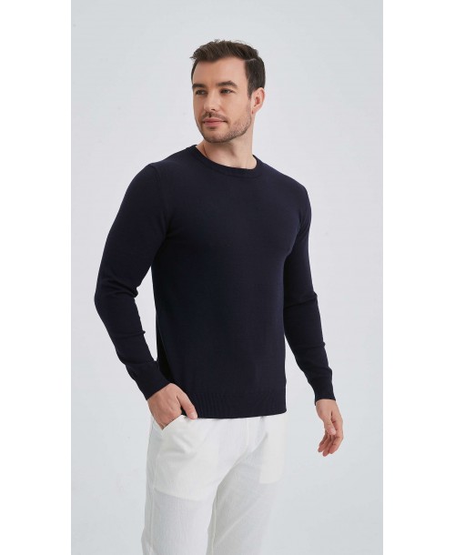 GT46-140 Pull marine 2XL au 5XL col rond