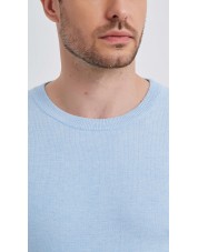 YE-6746-147 Crew neck light blue jumper