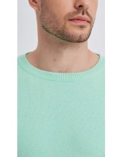 YE-6746-148 Crew neck light green jumper