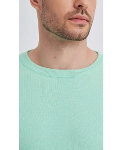 YE-6746-148 Crew neck light green jumper