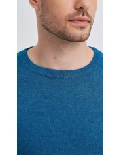 YE-6746-149 Crew neck jeans blue jumper