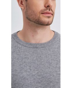 GT46-127 Pull gris 2XL au 5XL col rond