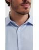  R002-02 Chemise ciel piqué en confort fit