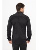 SAT100-10 Chemise noire slim fit Taille XXL