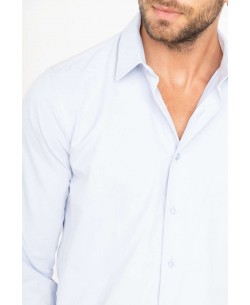 SAT100-14 Sky blue shirt slim fit 