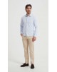 SAT100-14 Chemise bleu ciel en slim fit
