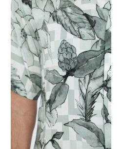 VS-50-14 Chemisette viscose en DIGITAL PRINTS relax fit
