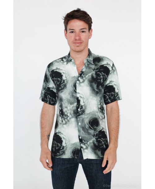 VS-50-16 Chemisette viscose en DIGITAL PRINTS relax fit