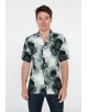 VS-50-16 Chemisette viscose en DIGITAL PRINTS relax fit
