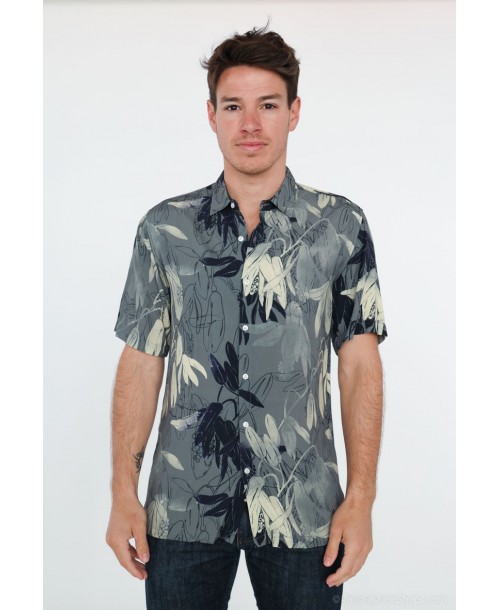 VS-50-19 Chemisette viscose en DIGITAL PRINTS relax fit