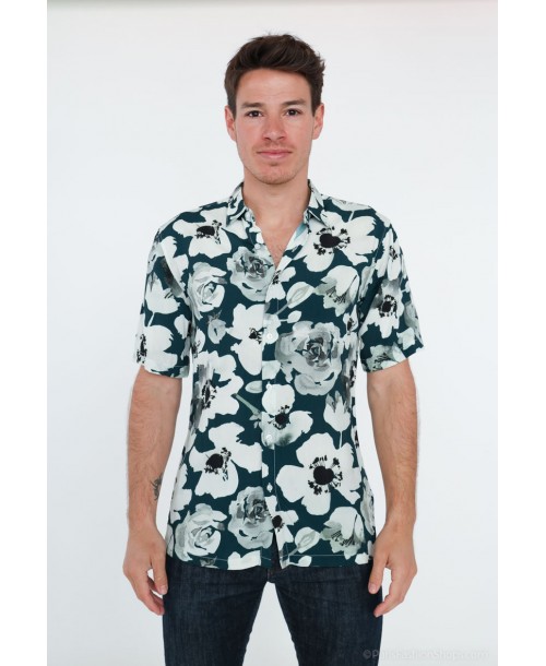 VS-50-2 Chemisette viscose en DIGITAL PRINTS relax fit