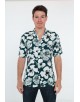 VS-50-2 Chemisette viscose en DIGITAL PRINTS relax fit