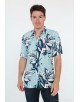VS-50-22 Chemisette viscose en DIGITAL PRINTS relax fit