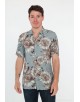 VS-50-3 Chemisette viscose en DIGITAL PRINTS relax fit